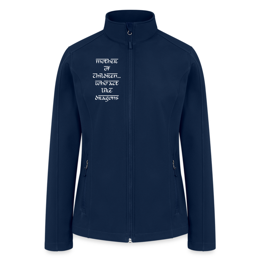 Women’s Soft Shell Jacket - Mother of children - navy