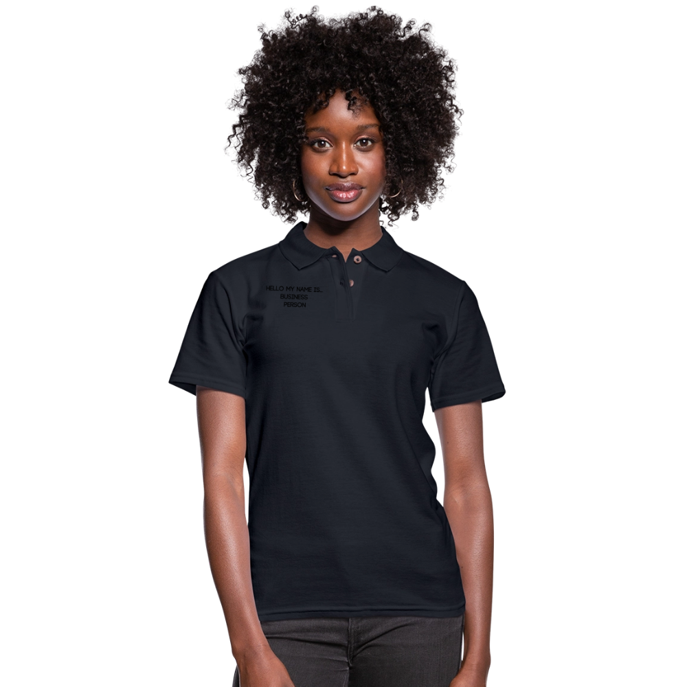 Women's Pique Polo Shirt - midnight navy