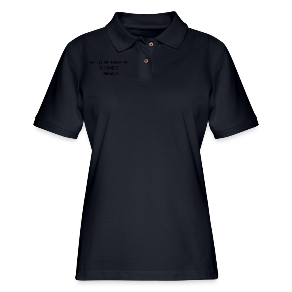 Women's Pique Polo Shirt - midnight navy