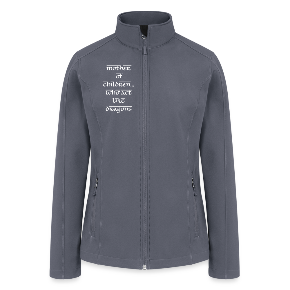 Women’s Soft Shell Jacket - Mother of children - gray