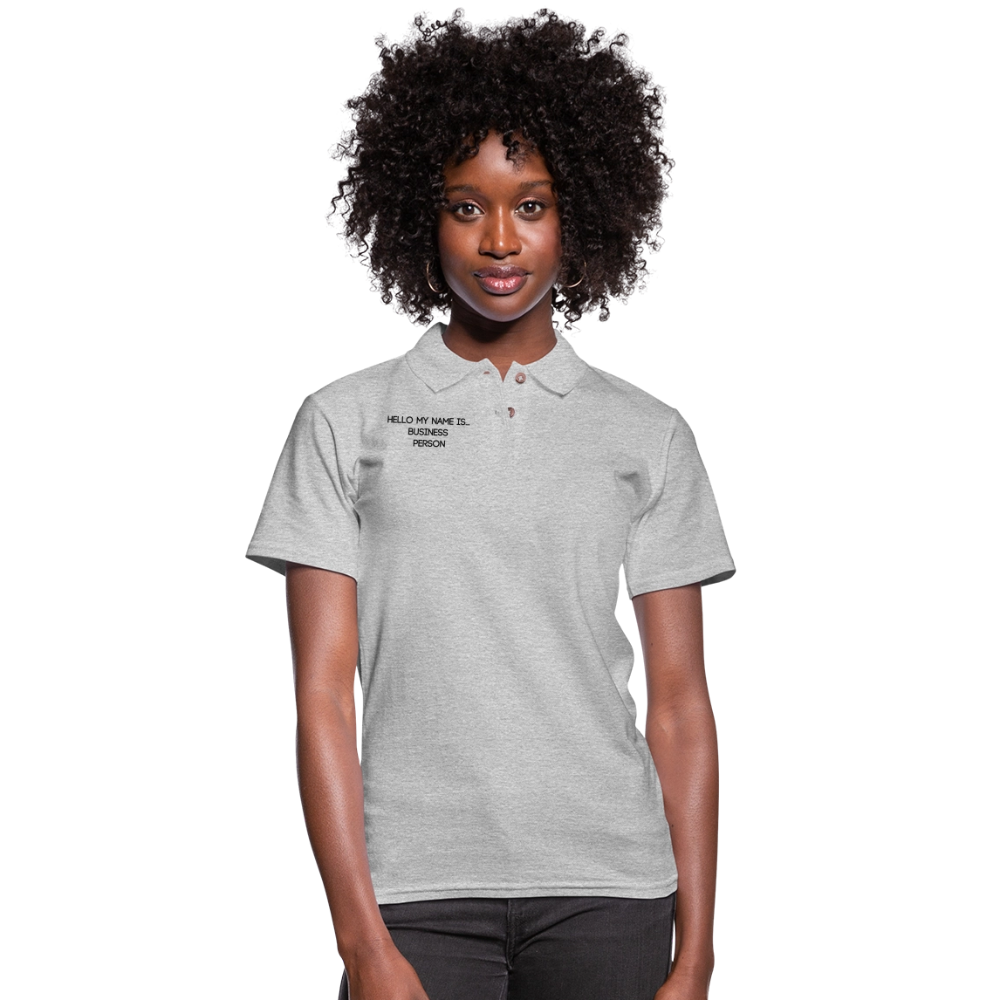 Women's Pique Polo Shirt - heather gray